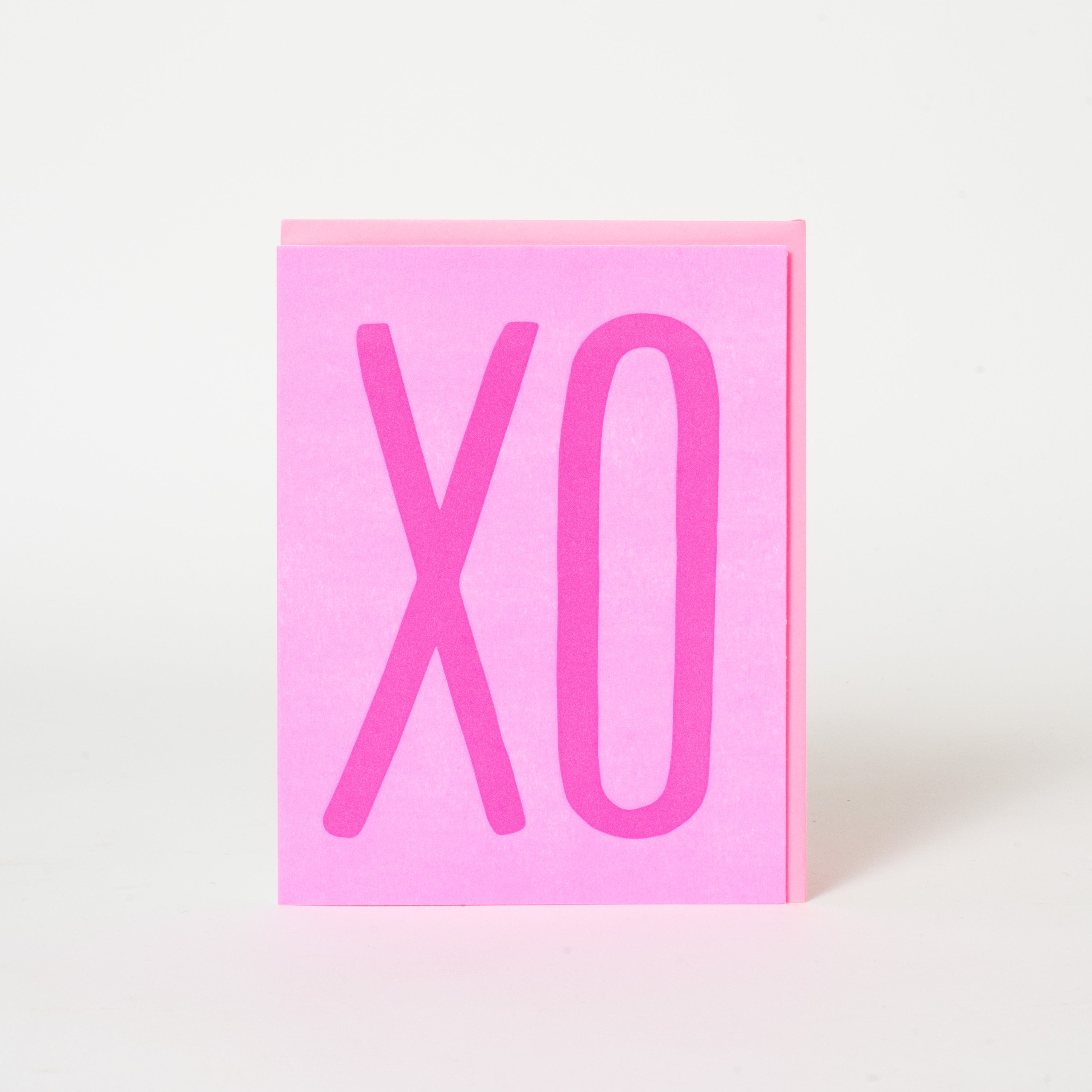 XO Love Letterpress Greeting Card