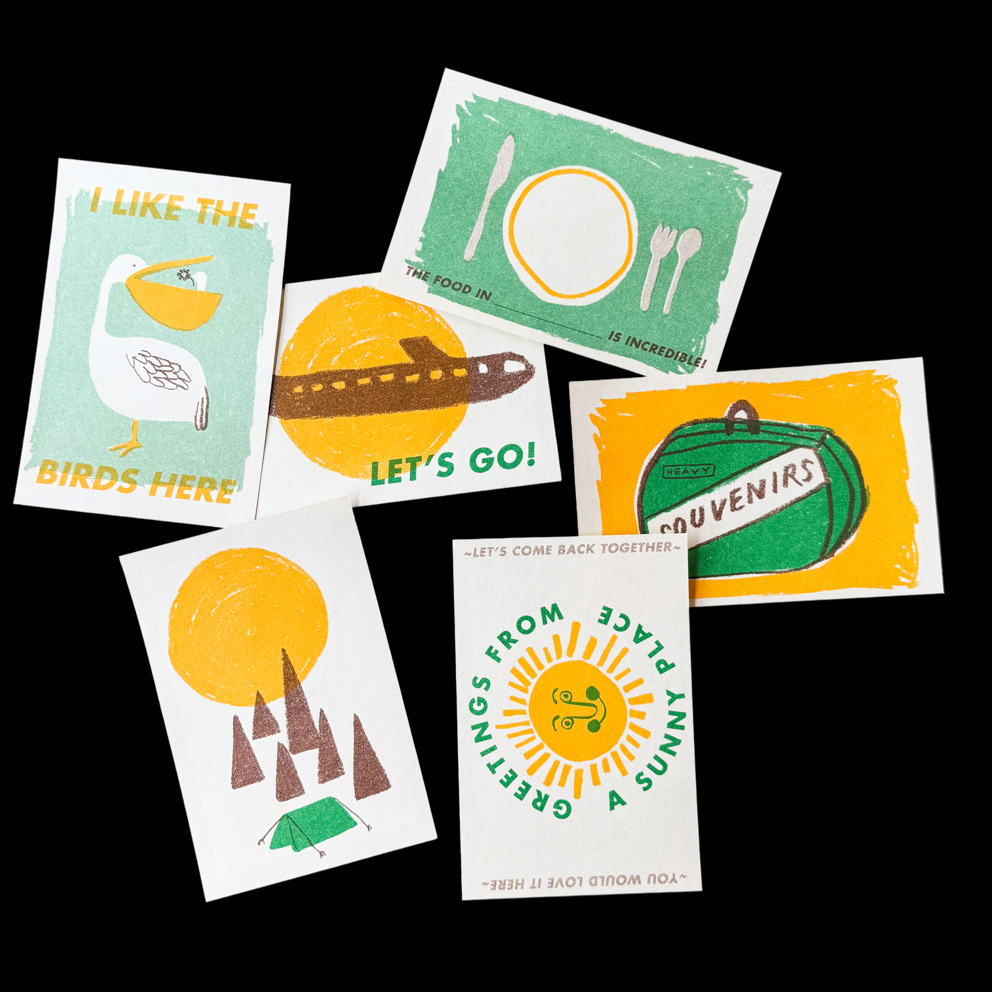United States Interactive Travel Map & Postcard Set