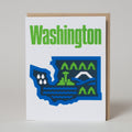 Washington State Letterpress Greeting Card