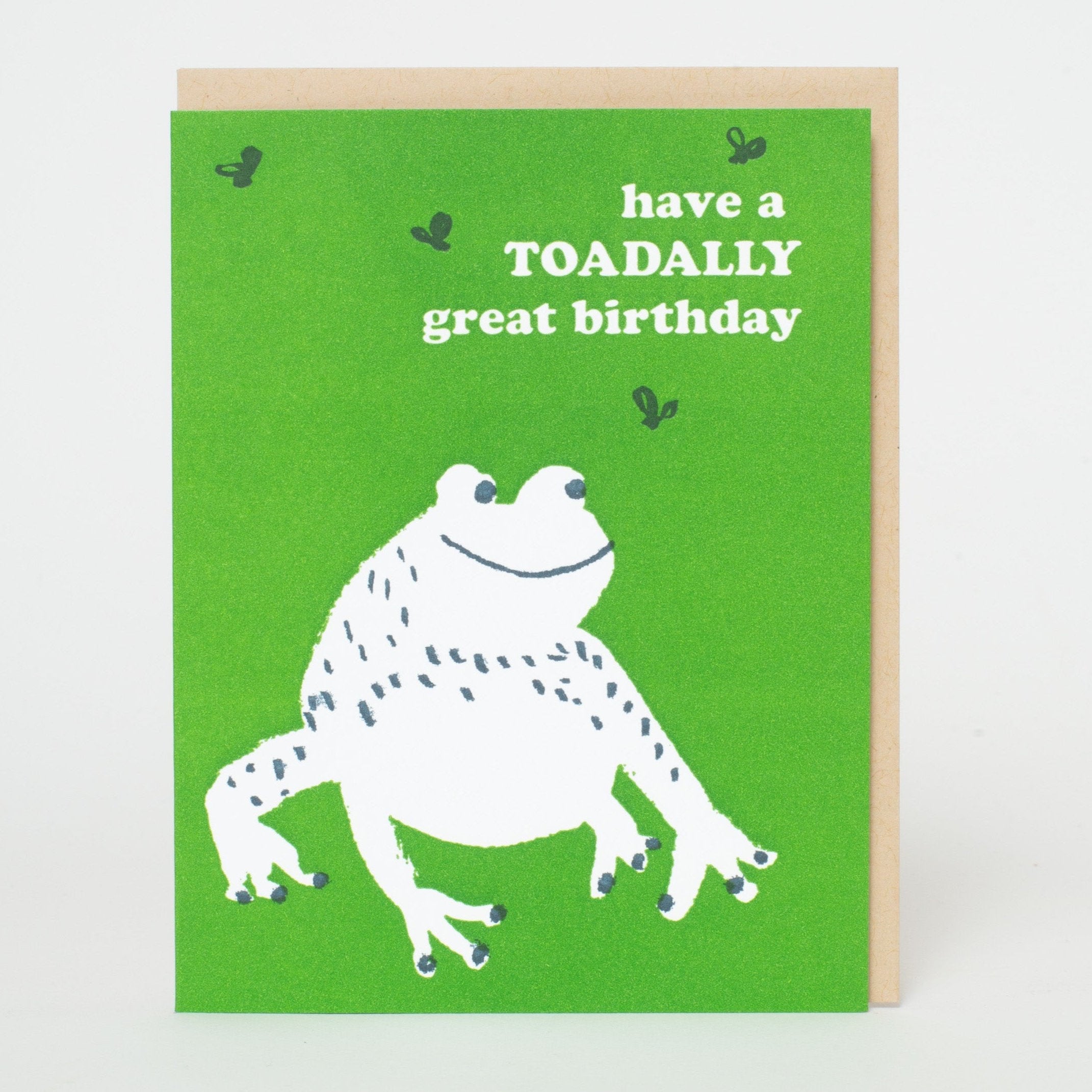 Toad Birthday Letterpress Greeting Card