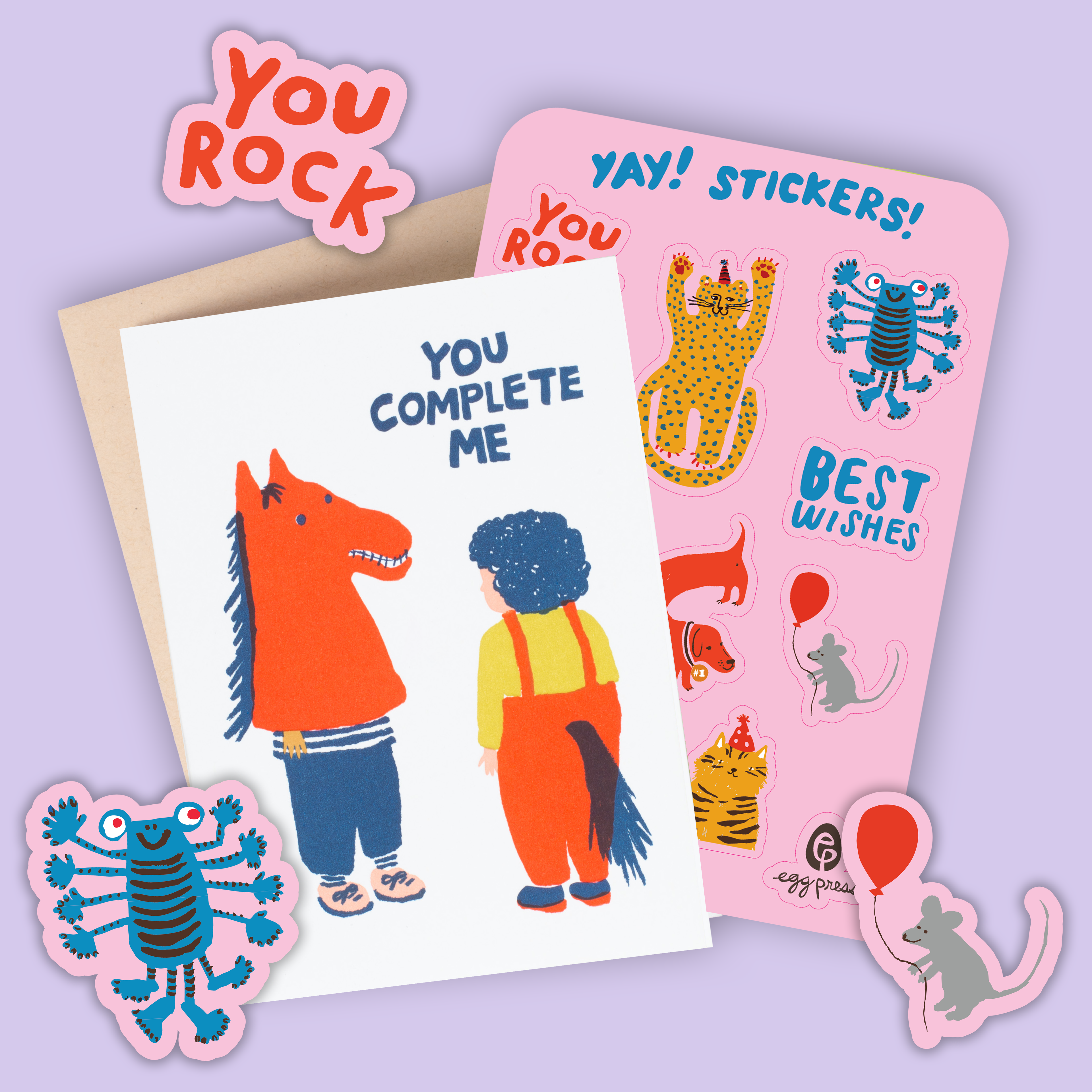 Card & Sticker Sheet Set - Complete Me Horse