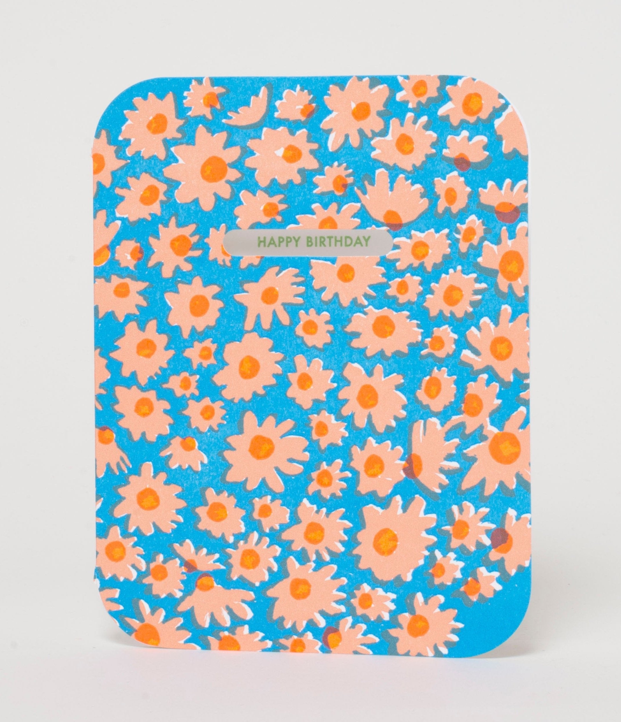 Daisy Patch Birthday Letterpress Greeting Card