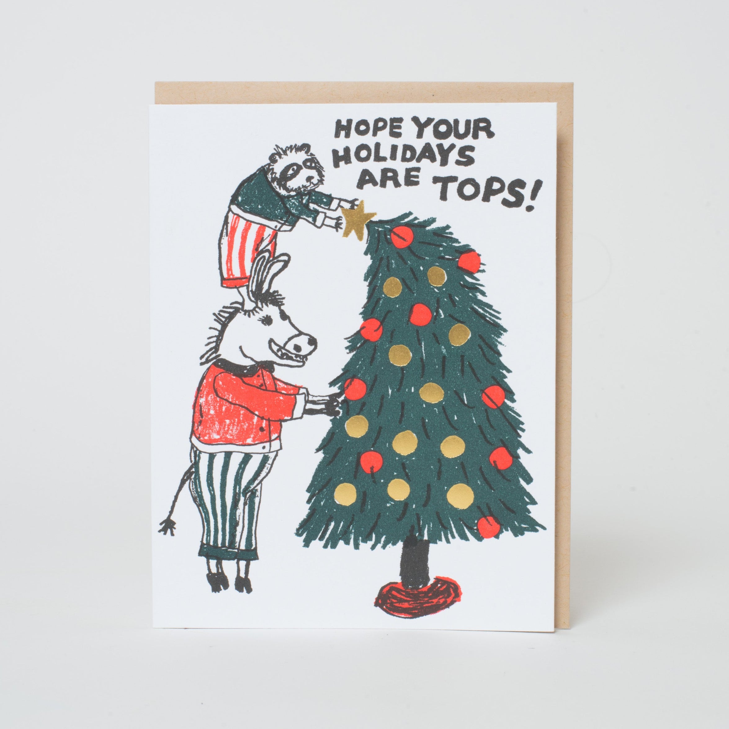 Tops Christmas Tree Holiday Card