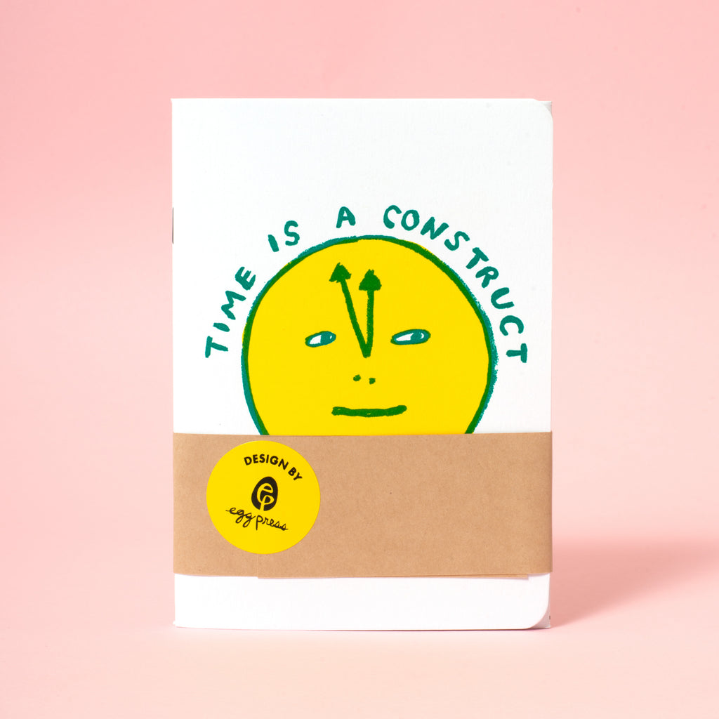 B6 Softcover Blank Notebook 2-Pack: Time Is A Construct & Nosy Guy