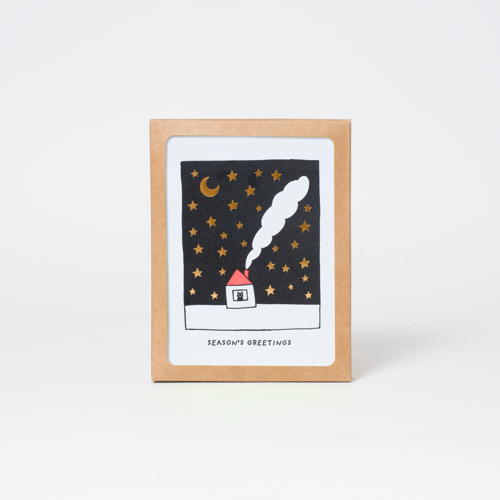 Starry Night Holiday Card