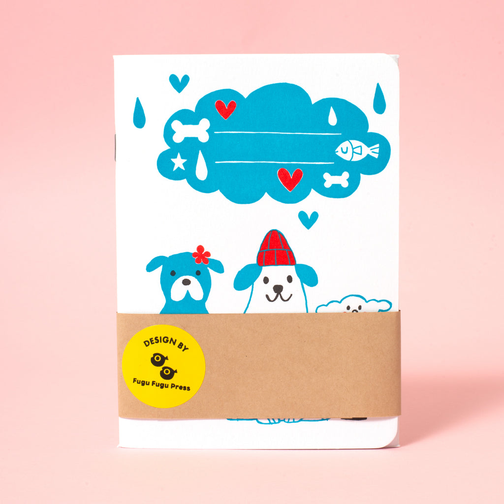 B6 Softcover Blank Notebook 2-Pack: Dog Squad & Bear Bunny
