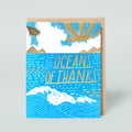 Oceans of Thanks Letterpress Greeting Card