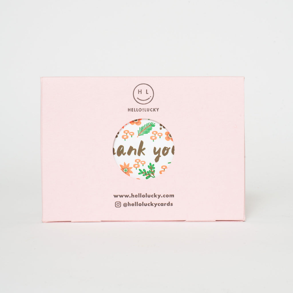Thank You Floral Box Set of 6 Cards