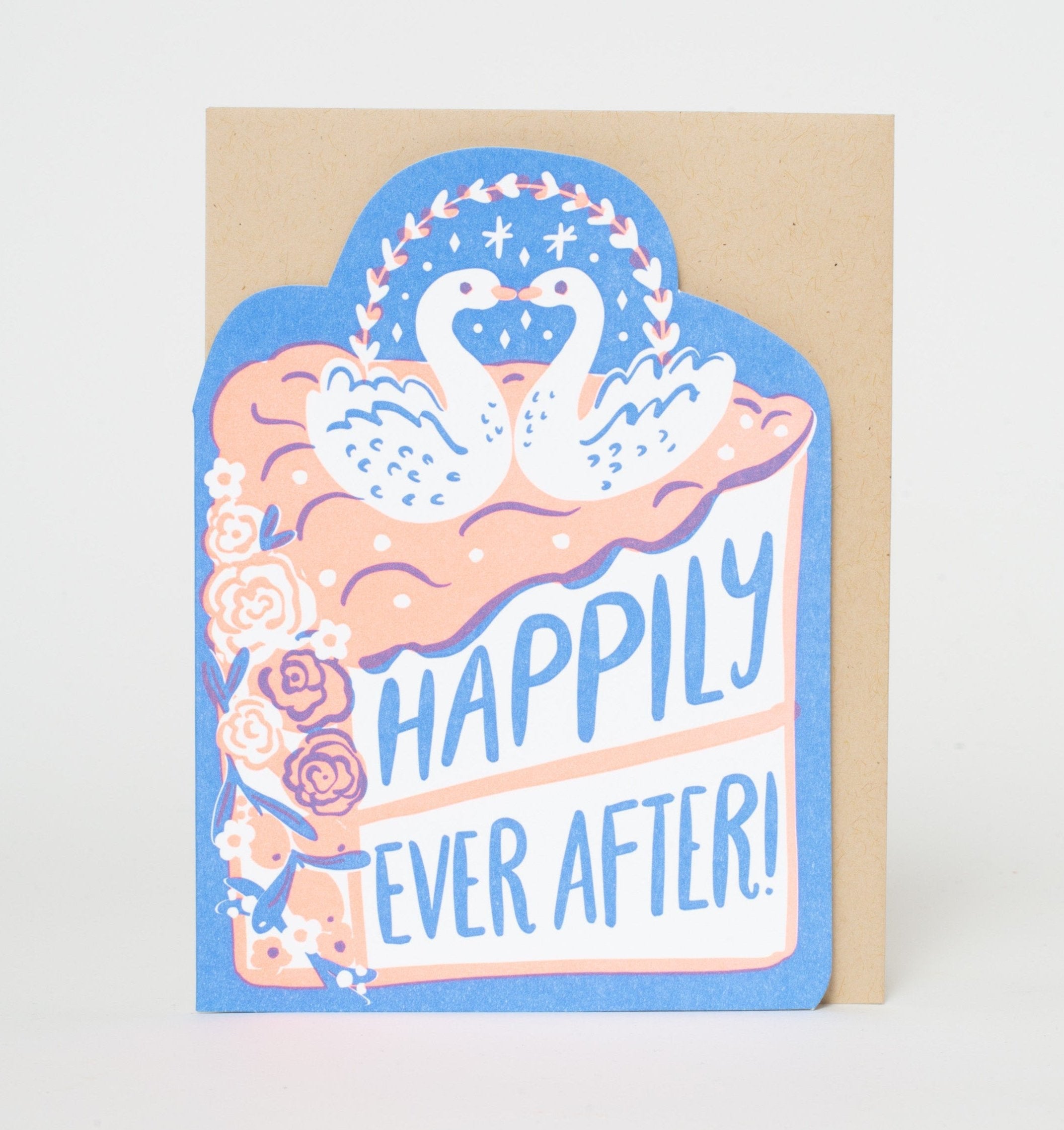 Wedding Cake Letterpress Greeting Card