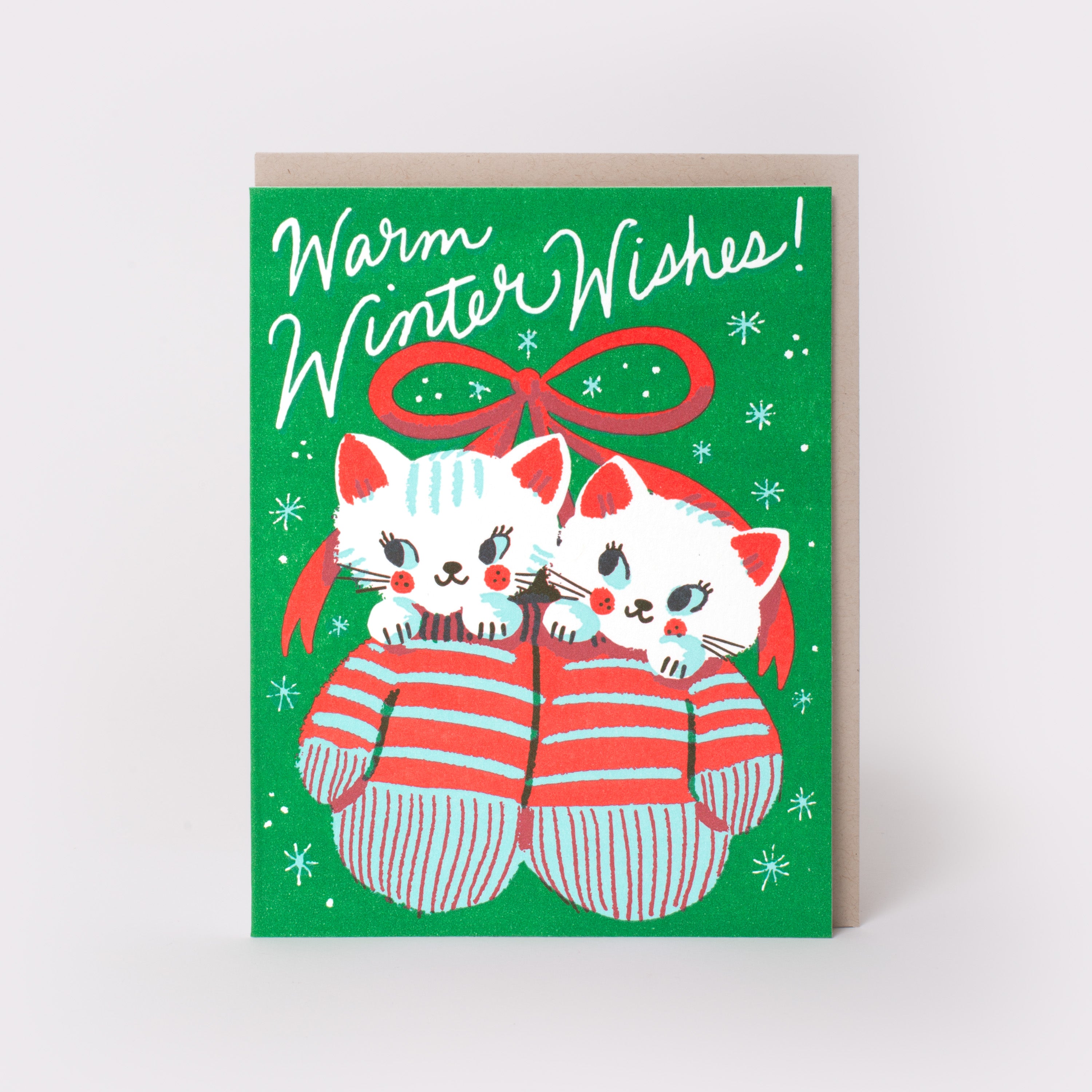 Warm Wishes Kitten Mittens