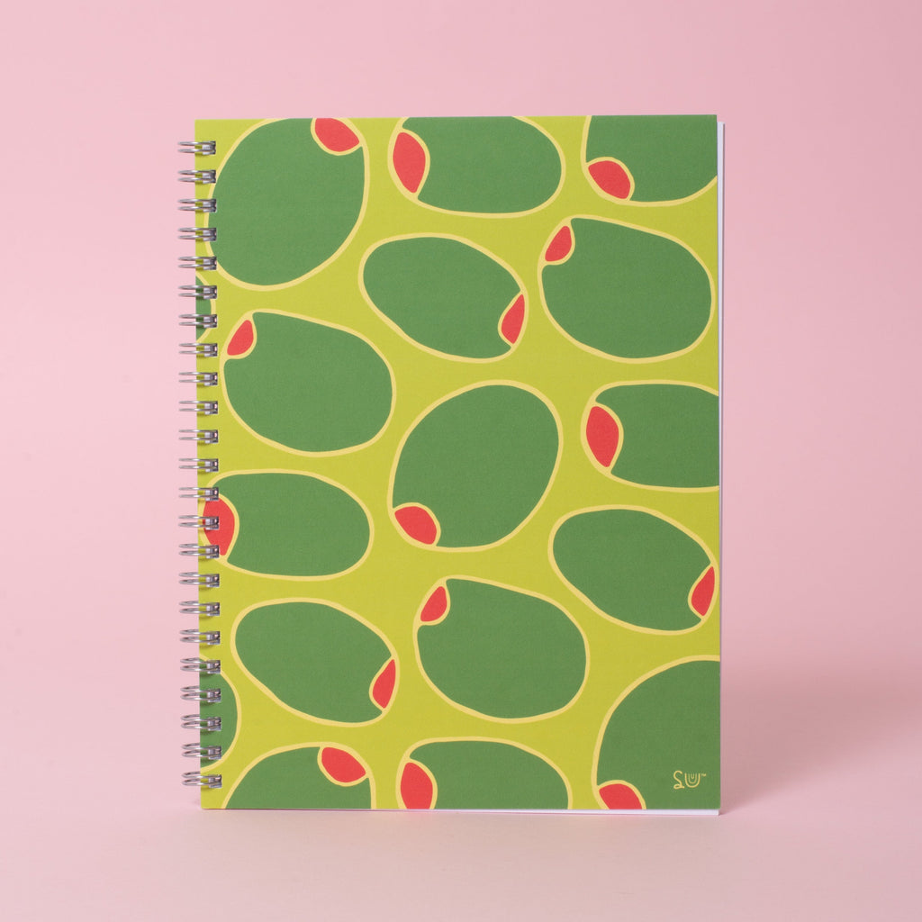 Olives 6x8" Spiral Notebook Blank