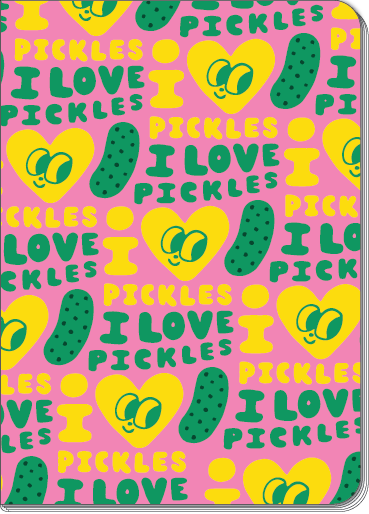 I Love Pickles B6 Blank Notebook
