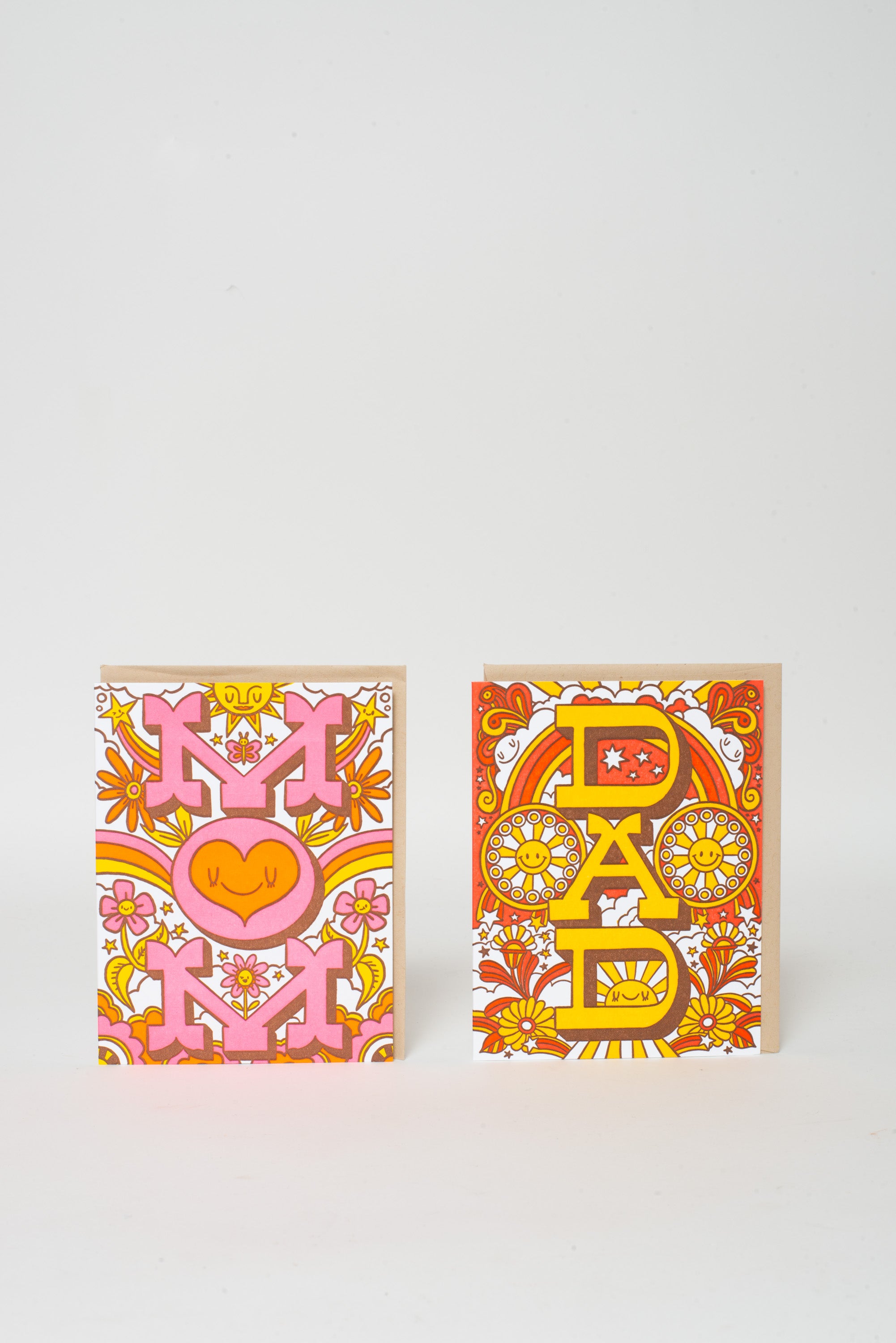 Groovy Father's Day Letterpress Greeting Card