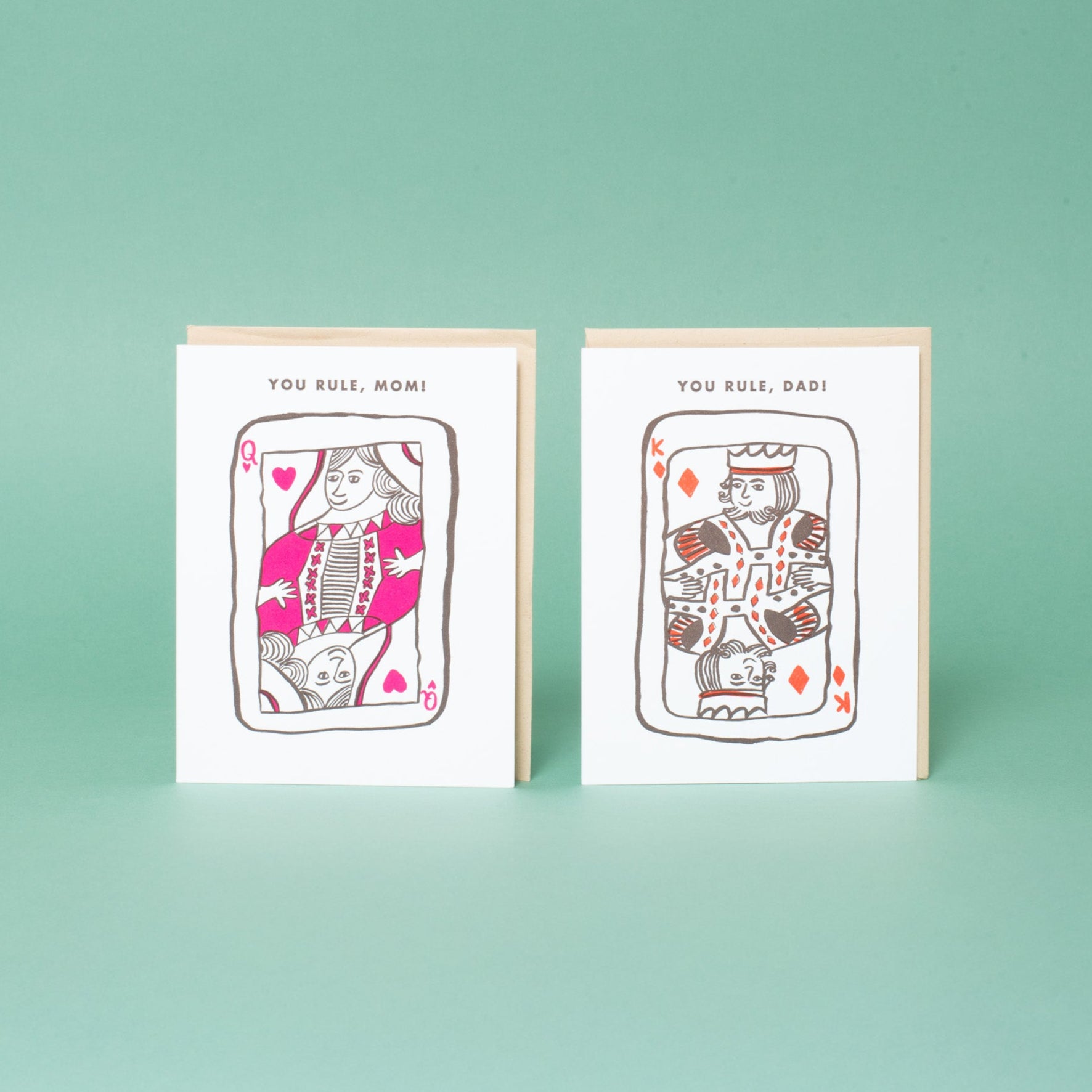 You Rule Mom Card Punny Letterpress Greeting Card