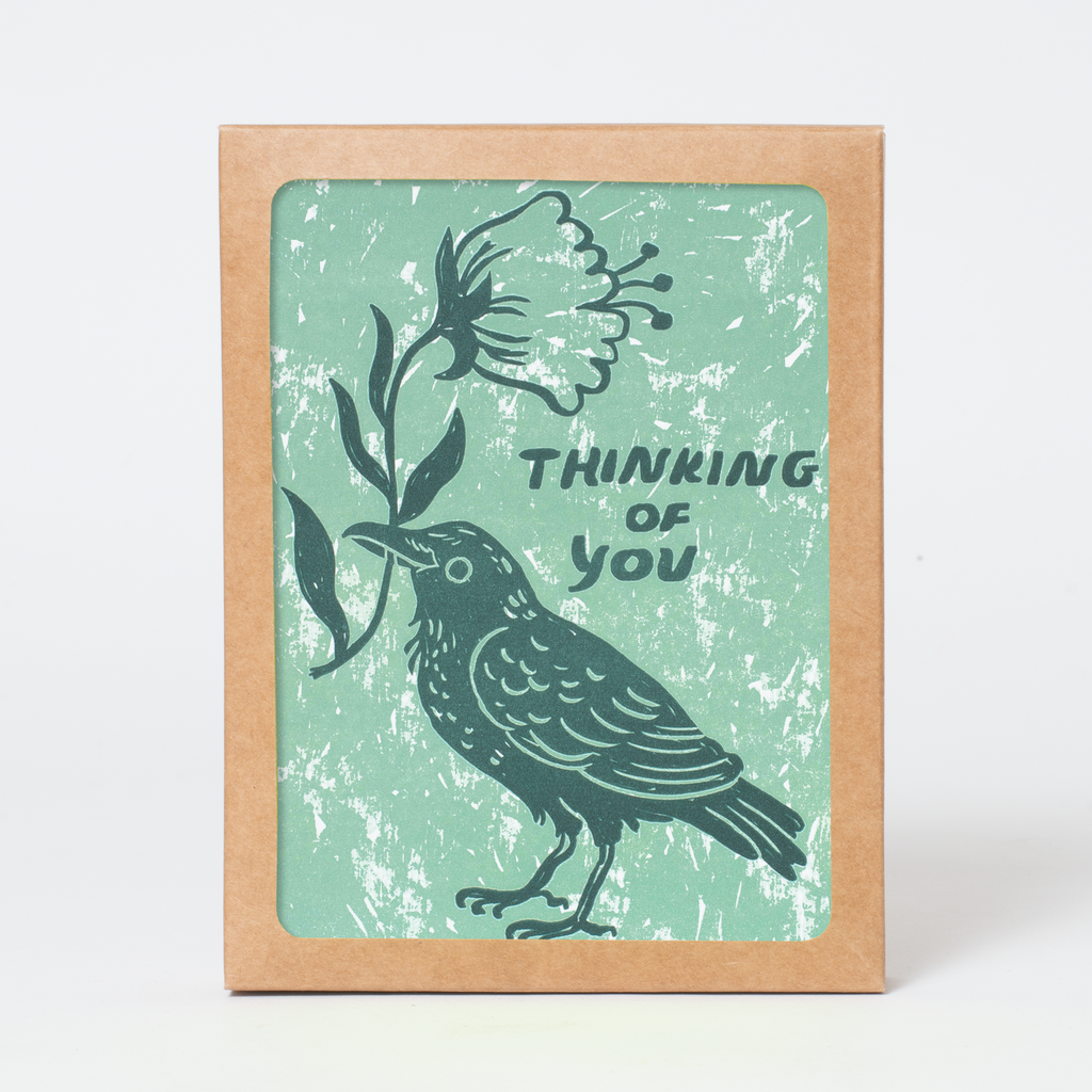 Thinking of You Crow Greeting Card Box Set