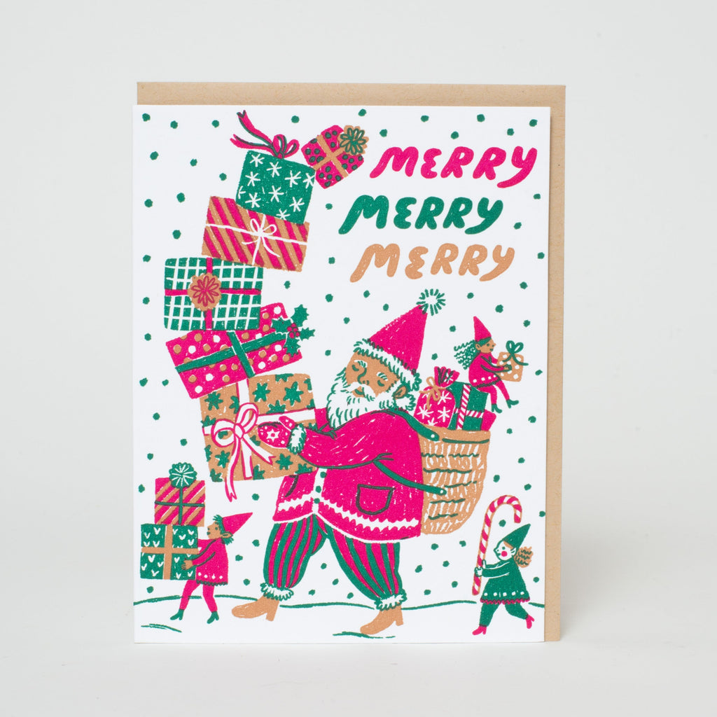 Merry Santa Holiday Card