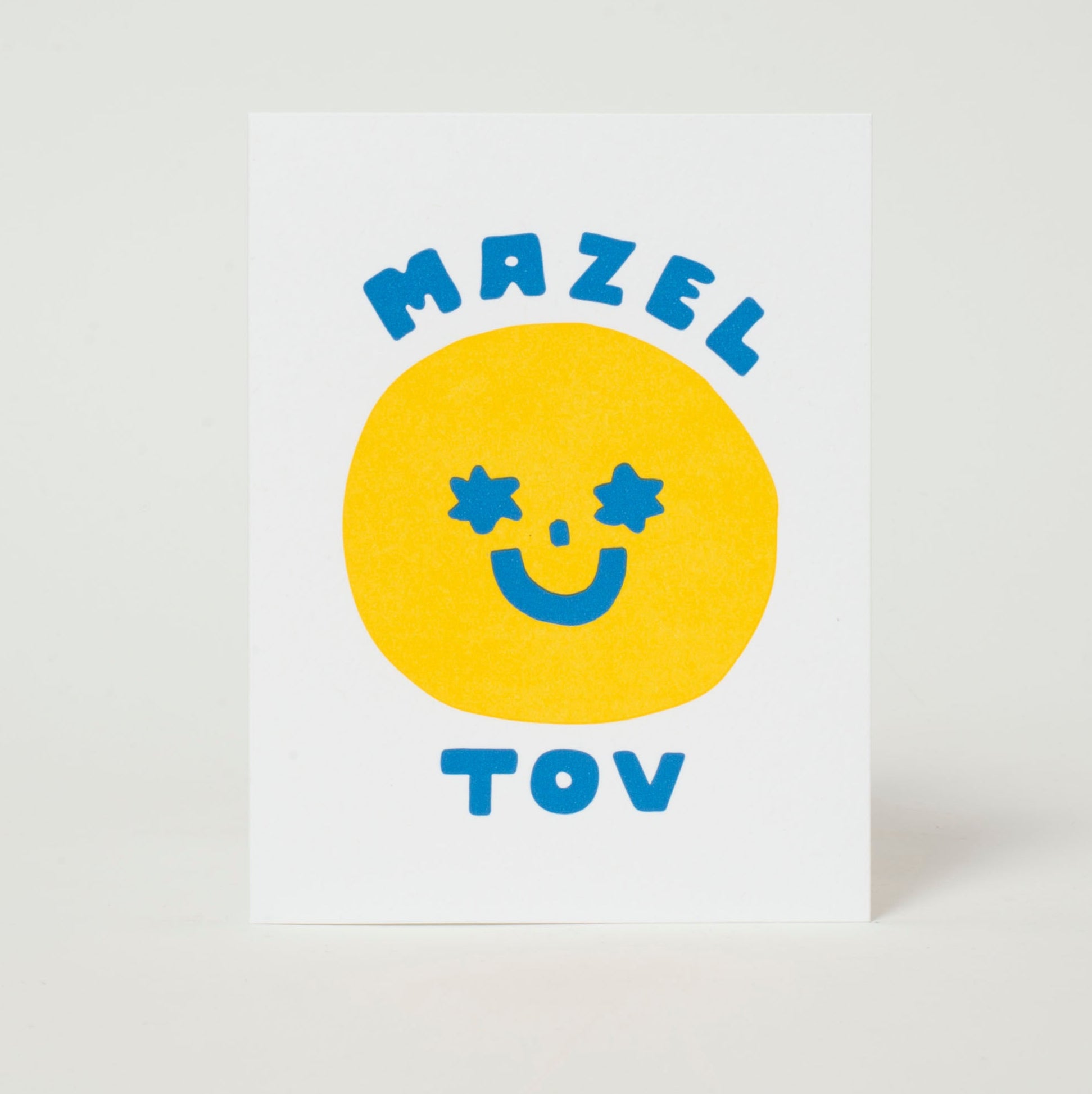 Mazel Tov Congrats Letterpress Greeting Card