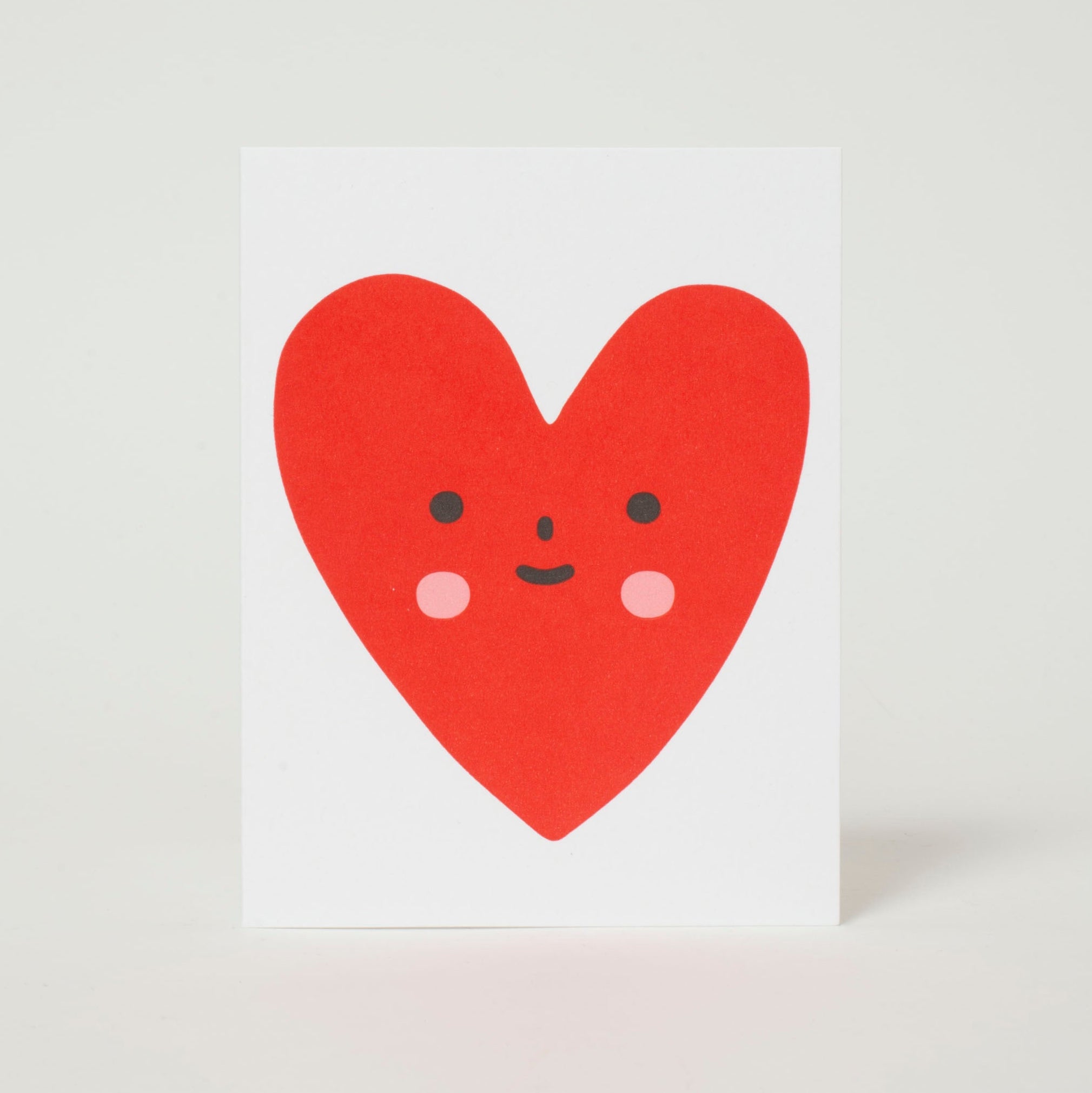 Heart Friend Love Letterpress Greeting Card