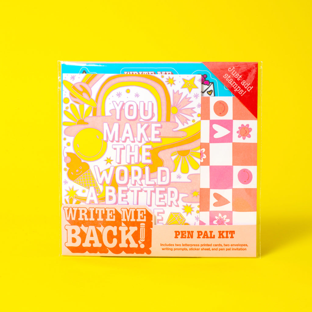 Write Me Back! Pen Pal Kit (Better Place + Checkerboard)
