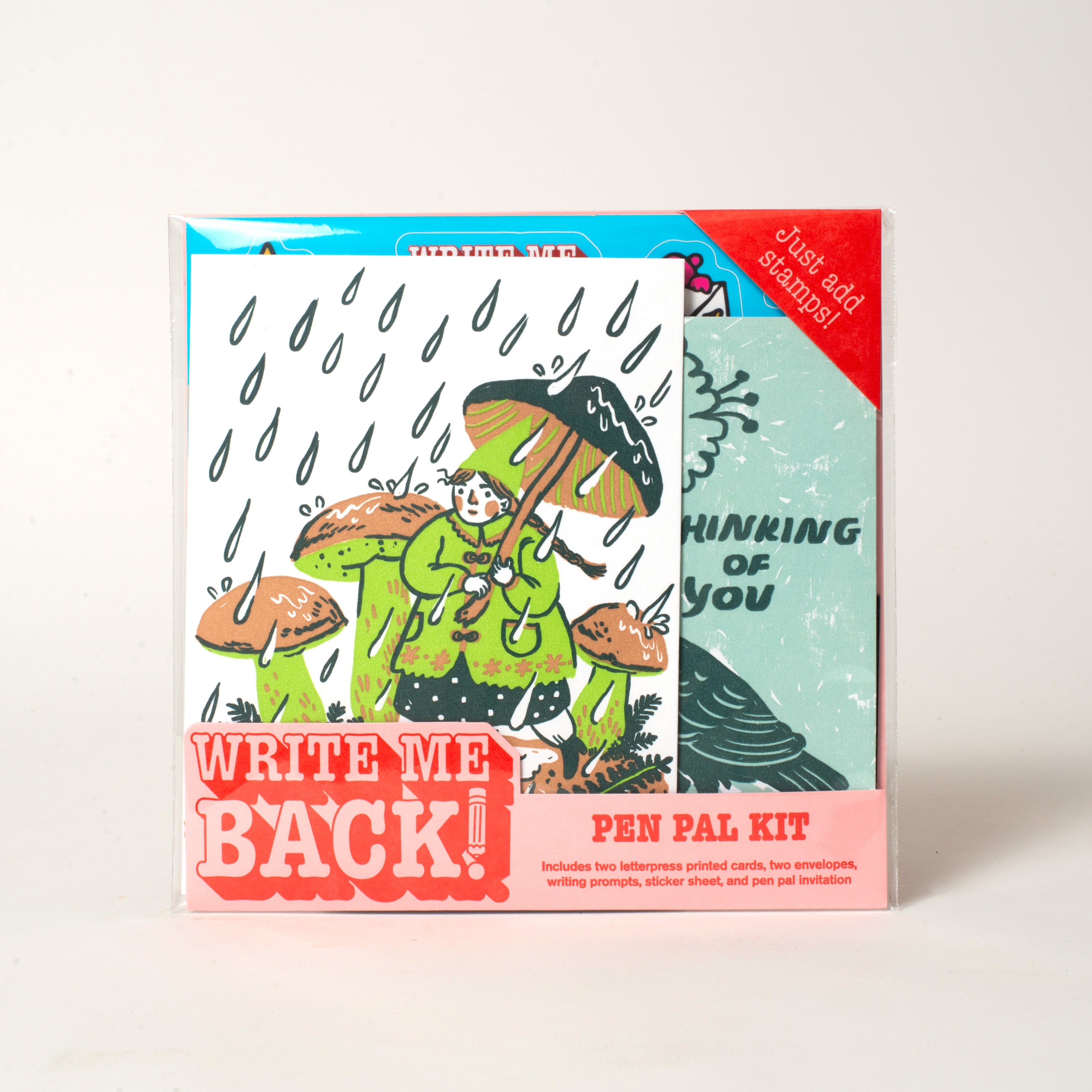Write Me Back! Pen Pal Kit (Rain Walk + Crow)