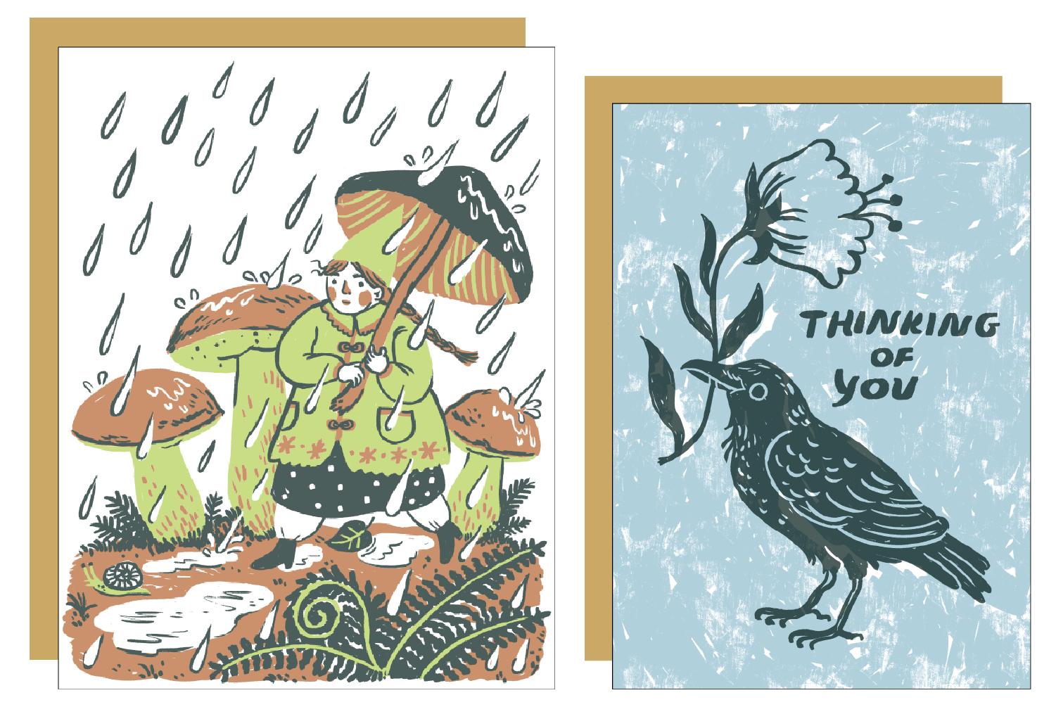 Write Me Back! Pen Pal Kit (Rain Walk + Crow)