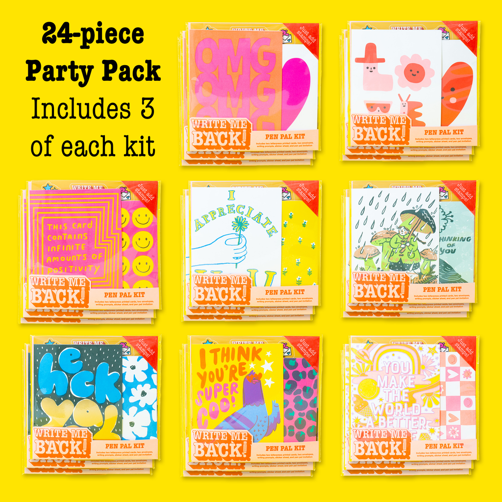 Write Me Back! Pen Pal Kit PARTY PACK