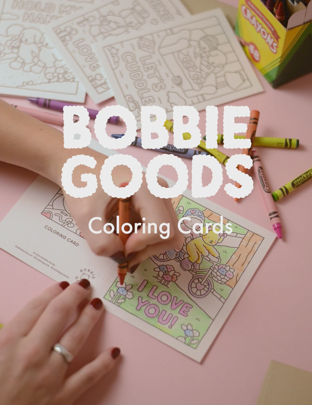 Happy Birthday Cake Party DIY Bobbie Goods Coloring Letterpress Greeting Card