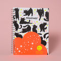 6 x 8" Spiral Blank Notebook - Cat Mewsings