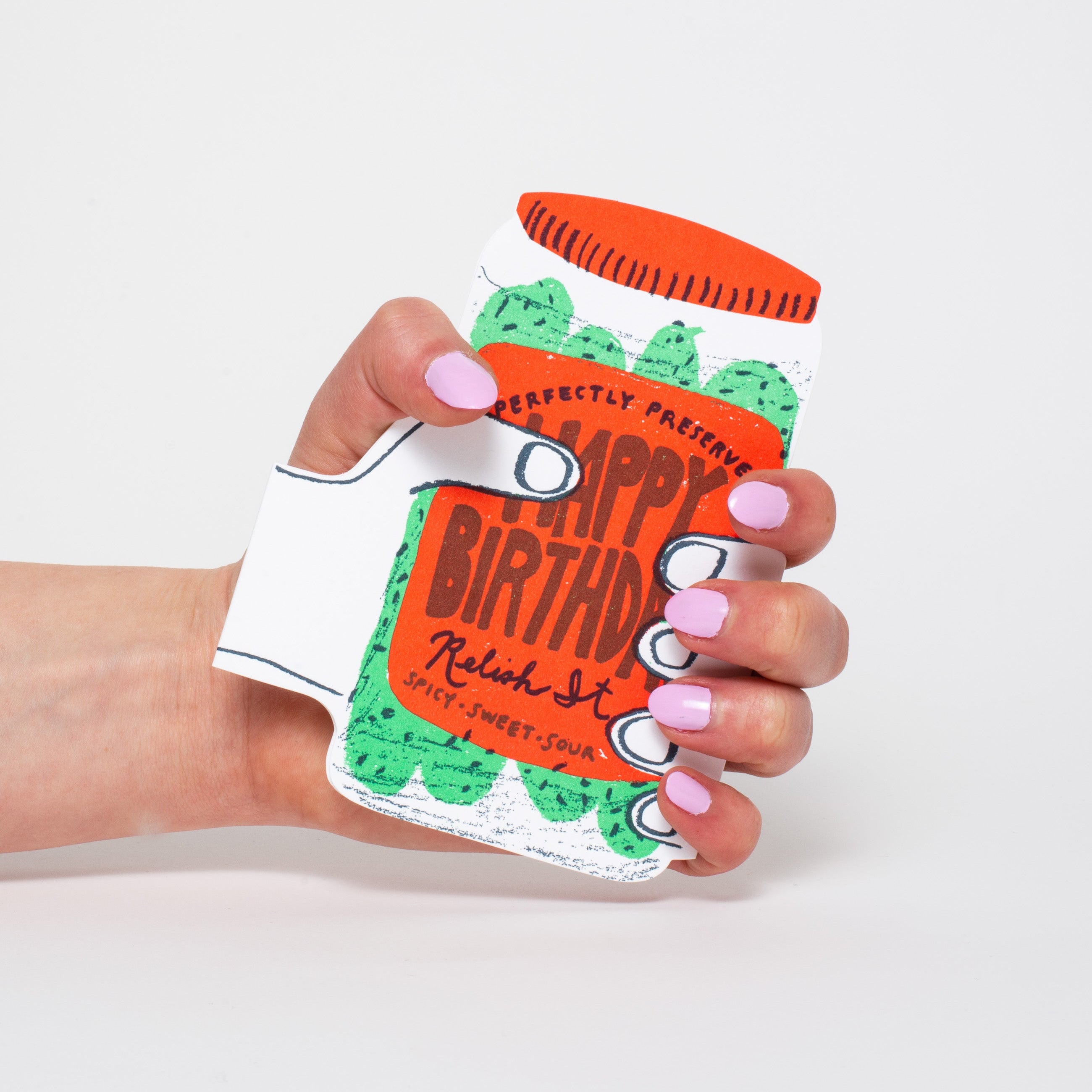 Perfect Pickle Birthday Letterpress Greeting Card