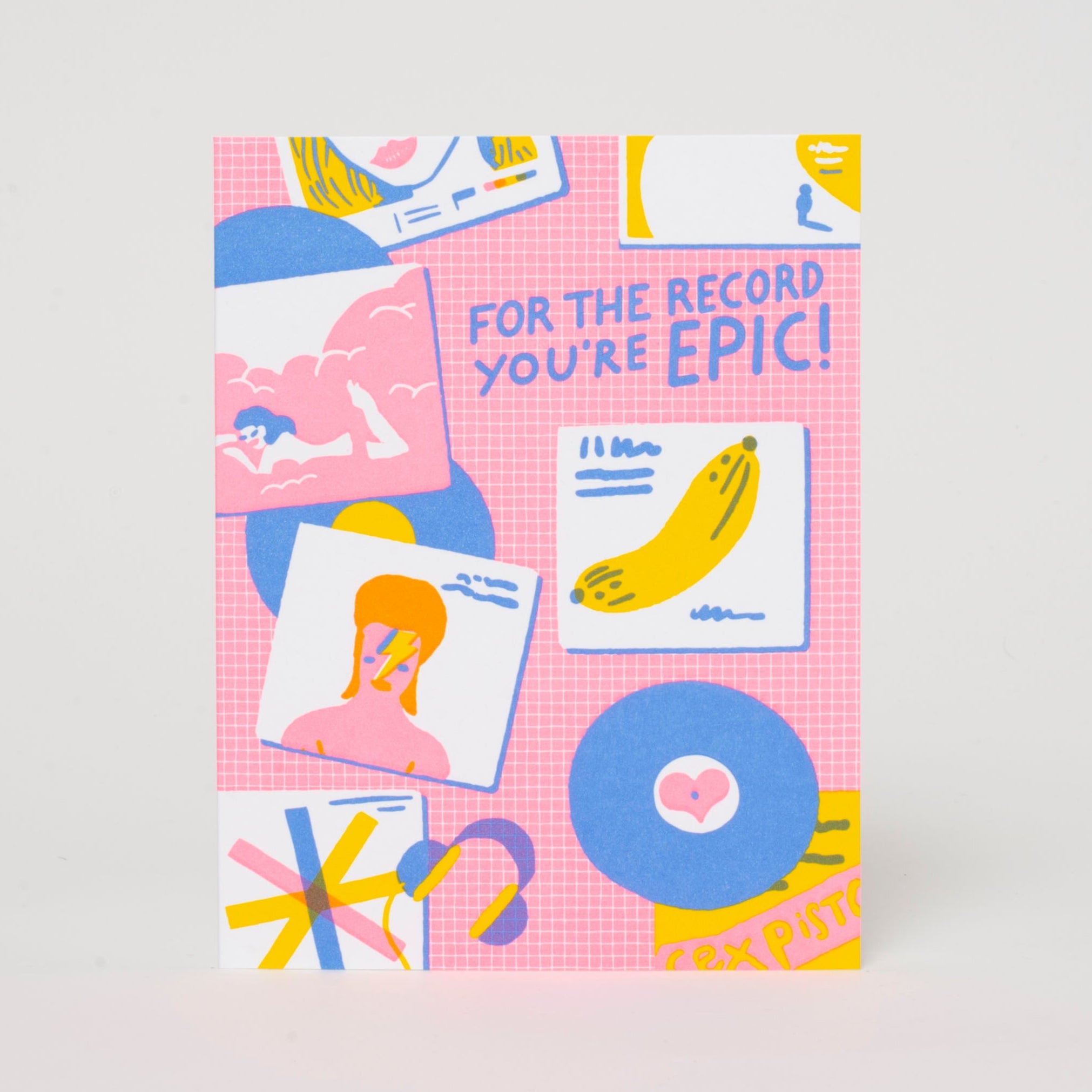 For The Record Friendship Letterpress Greeting Card