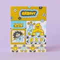 Groovy Adore Letterpress Greeting Card