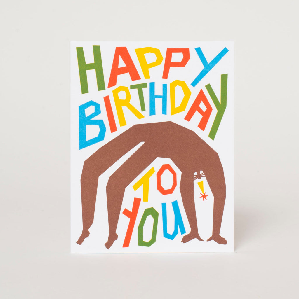 Birthday Balance Letterpress Greeting Card